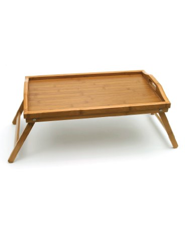 Lipper International Bamboo Bed Tray with Folding Legs