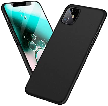 Meidom Case for iPhone 11 with Matte Finish Grip Slim Fit Anti Fingerprints Phone Cover for iPhone 11 (6.1 inch) - Black