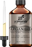 Art Naturals Organic Argan Oil for Hair Face and Skin 4 oz - 100 Pure Grade A Triple Extra Virgin Cold Pressed From The kernels of the Moroccan Argan Tree - The Anti Aging Anti Wrinkle Beauty Secret