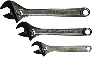 Armstrong 28-850 Chrome Adjustable Wrench Set, 3-Piece