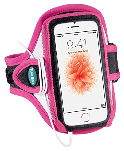 Armband for iPhone SE, 5, 5s, 5c & iPod touch 6, 5 - Great for Running, Jogging & Sports – Ultra Reflective, Sweat-Resistant Design [Pink]