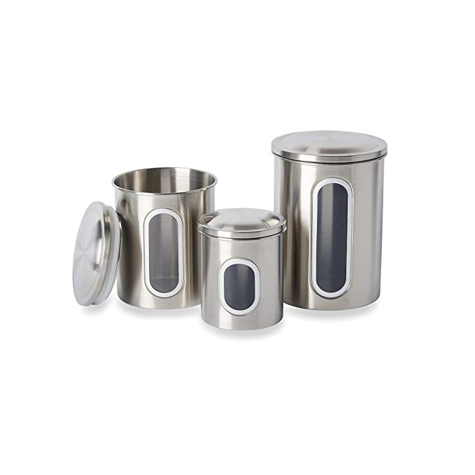 Fox Run 6103 Canister Set, Stainless Steel, 3-Piece