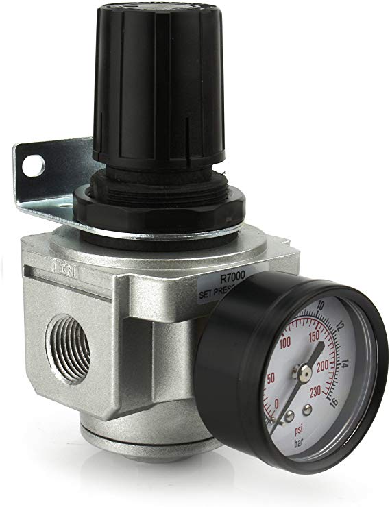 Air Pressure Regulator for compressor compressed air 1/2" FREE GAUGE