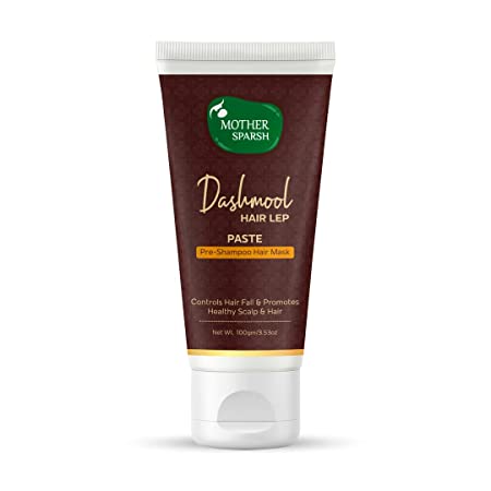 Mother Sparsh Dashmool Hair Lep Paste - 2-In-1 Oil in Indian Hair Mask | Helps Control Hair Fall | Benefits of Hair Oil   Hair Mask | Suitable for Women & Men |100gm