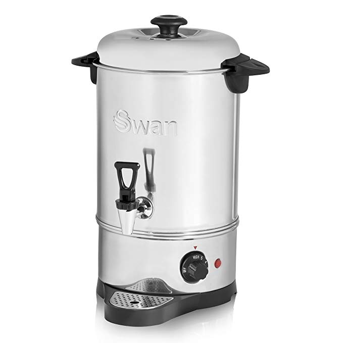 Swan SWU8L 8 Litre (32 cup) Commercial Stainless Steel Catering Tea Urn / Water Boiler