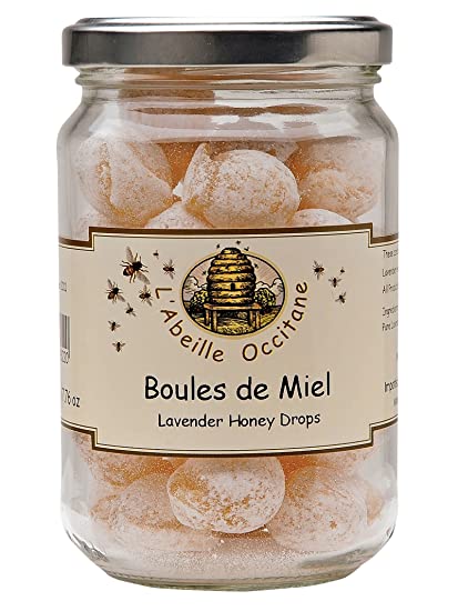 l'Abeille Occitane "Boules Fourrees Miel" Lavender Honey Drops - 7.1 oz.