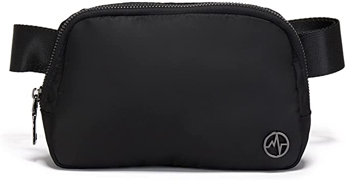 Everywhere Belt Bag, Pander RPET Polyester Fanny Pack Bum Bag Crossbody Bags for Women Designer (One Size, Black Polyester)