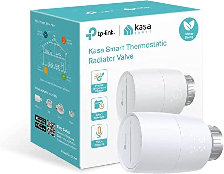 TP-Link Kasa Smart Radiator Thermostat Add On, Smart Radiator Valve, Energy Saving, LED display, Smart Schedule, Works with Alexa & Google Home, Easy installation(KE100)