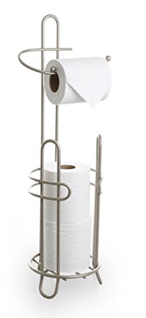 BINO 'The Millenium' Free Standing Toilet Paper Holder, Nickel