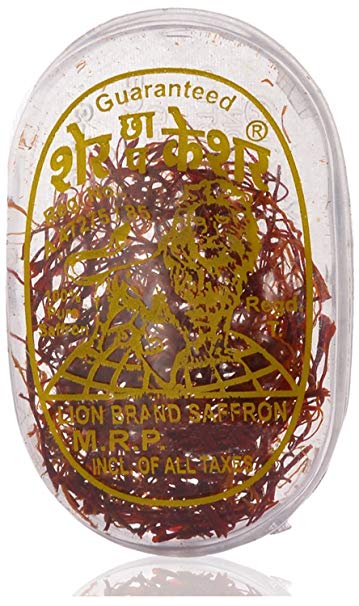 Lion Brand 100% Pure Saffron - 1 gm Kashmir Certified Grade A (Flat shipping) Pack of 3