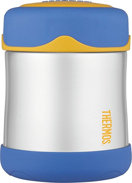 Thermos Stainless Steel Food Flask, Blue, 290 ml