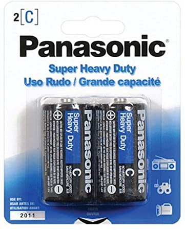 Panasonic Battery C Pack, 2 Count