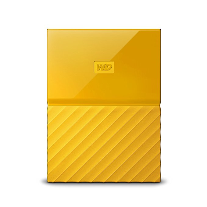 Western Digital 2TB My Passport  Portable External Hard Drive-USB 3.0-WDBYFT0020BYL-WESN, Yellow