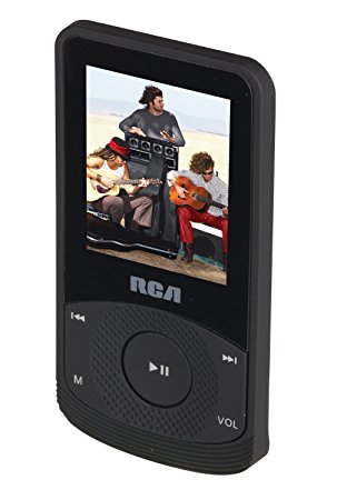 RCA M6504 4 GB Video MP3 Player with 1.8 inch Color Display, Earbuds, Built-In Rechargeable Battery, FM Radio, Voice Recorder, Includes USB Cable (Black)