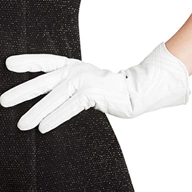 Nappaglo Nappa Leather Gloves Warm Handmade Curve Lambskin for Women
