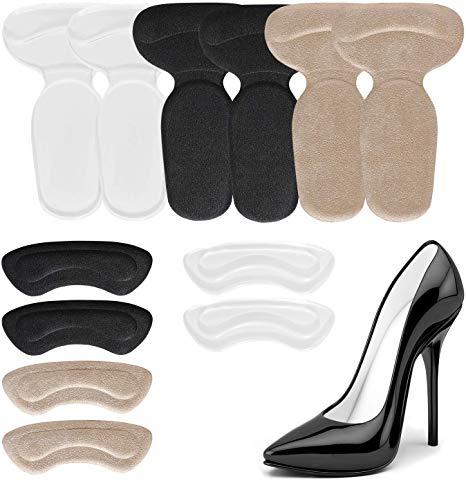 Heel Cushion Inserts - Reusable Soft Shoe Inserts & Heel Cushion Pads Self-Adhesive Foot Care Protector Grips Liners Loose Shoes - Heel Pain Relief Bunion Callus Blisters- 7 Pairs