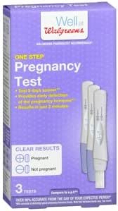 Walgreens One Step Pregnancy Tests, 3 ea