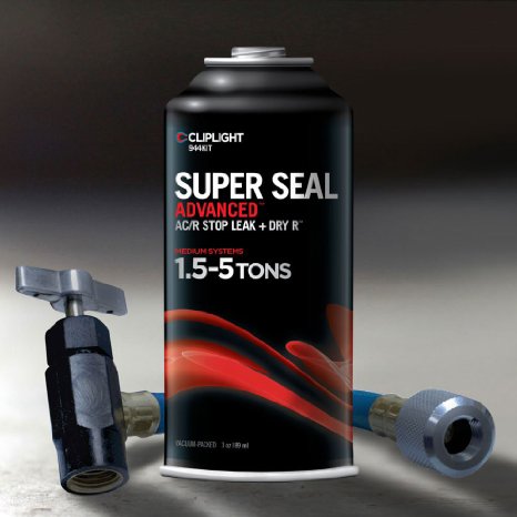 Cliplight Super Seal Advanced 944KIT - Permanently Seals and Prevents Leaks in AC and Refrigeration Systems - 15-5 TONS