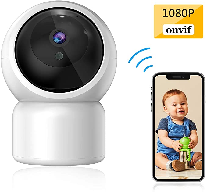 Baby Camera 1080P IP Camera, JUMPER WLAN Security Camera Pan/Tilt ONVIF IP Cam P2P Network Camera Baby Monitor 2 Way Audio IR-Cut Night Vision Motion Detection