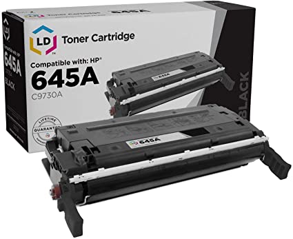LD Remanufactured Toner Cartridge Replacement for HP 645A C9730A (Black)
