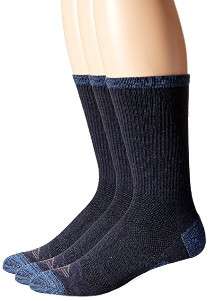 Dockers Men's 3 Pack Temperature Management Crew Socks