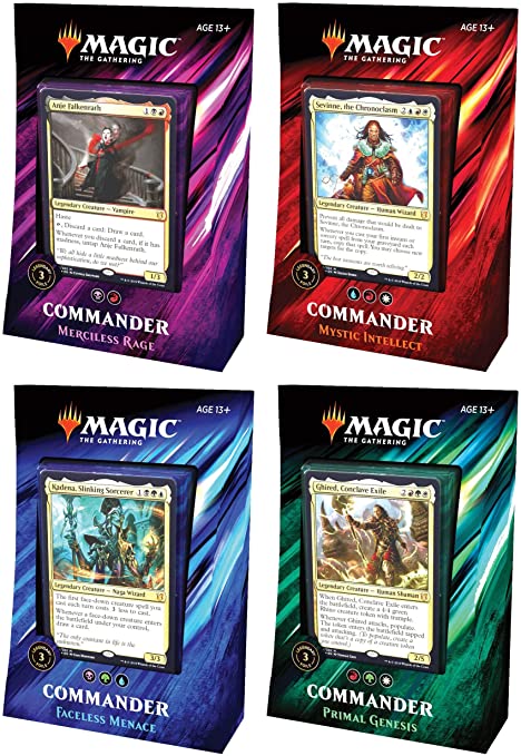 MTG Magic The Gathering 2019 Commander Set - All 4 Decks