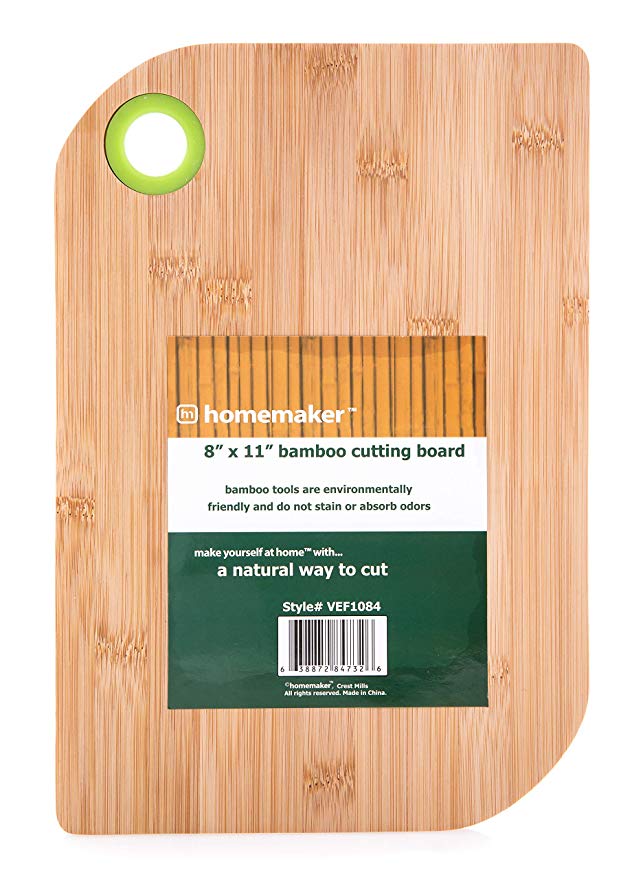 Homemaker Bamboo Cutting Board With Silicone Drip Hole