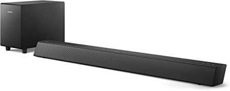 Philips B5305 2.1 Soundbar Speaker with Wireless Subwoofer, Remote Control, Bluetooth Streaming and HDMI ARC (TAB5305)