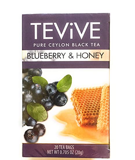 Tevive Blueberry and Honey Pure Ceylon Black Tea
