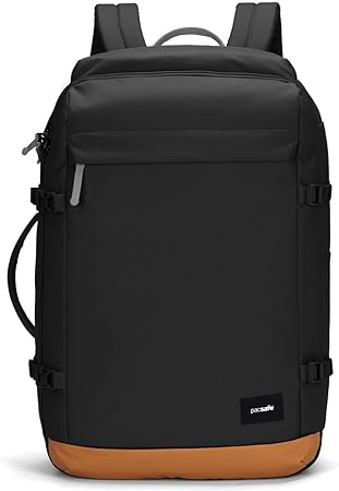 Pacsafe GO Anti Theft 44L Carry-on Backpack, Jet Black