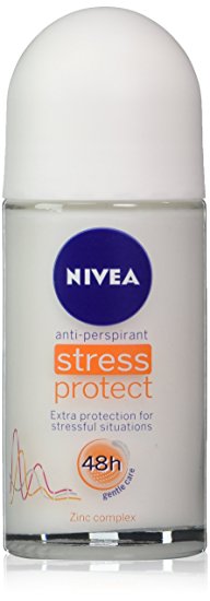 Nivea for Women Stress Protect Anti-perspirant Deo Roll-on 50ml (1.7 Fluid Ounces). Pack of 3