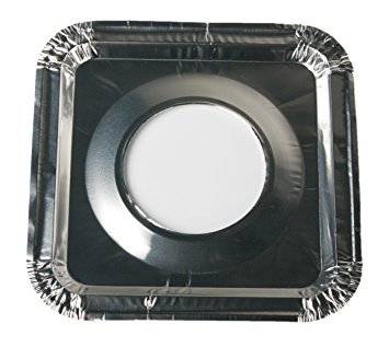 45 PC Aluminum Foil Square Gas Burner Bibs Range Protectors Disposable Liner Covers Stove Guard Easy Clean - Silver (8.5" Square) from Spare