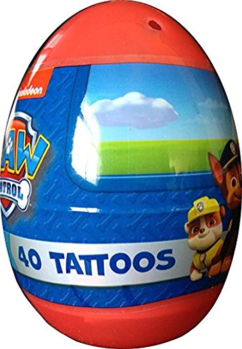 Paw Patrol 40 Tattoo Jumbo Easter Egg Nickelodeon