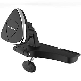 CD Slot Magnetic Phone Mount, Woleyi CD Car Holder, Travel Hands Free Car Phone Mount for All 3.5-6 Inch Smartphones