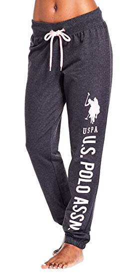 U.S. Polo Assn. Womens French Terry Jogger Lounge Sleep Sweatpants Pajamas