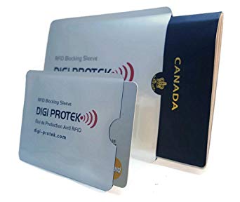 RFID Blocking Passport Sleeve (1)   RFID Blocking Credit Card Sleeve (3)
