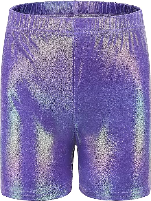 Nothing Girls Gymnastics Shorts Athletic Leotards Sparkle Dance Tumbling 5-10Years