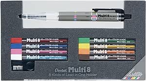 Pentel (PH802ST) Pentel - Juego de soportes y lead (8 unidades)