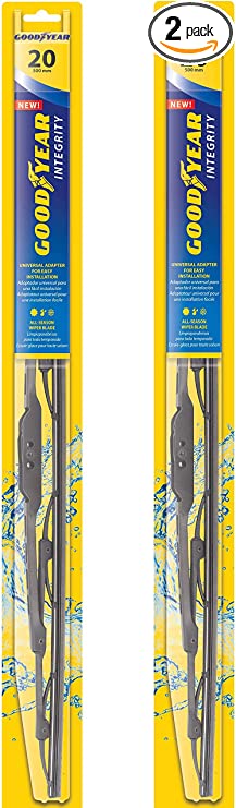 Goodyear Integrity Windshield Wiper Blades, 20 Inch & 20 Inch Set