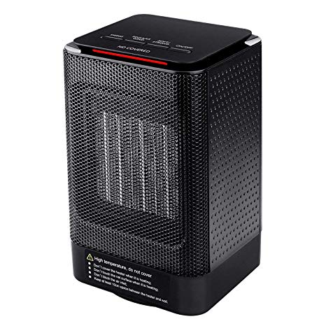 MroTech Oscillating Ceramic Space Heater with Mini Design, Ultra Quiet, Tip-Over and Overheat Protection for Home Office