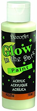 DecoArt DS50-10 Glow-in-the-Dark Paint, 4-Ounce