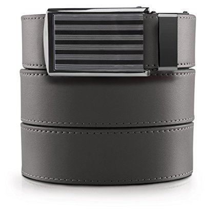 SlideBelts Men's Classic Leather Belt with Premium Buckle