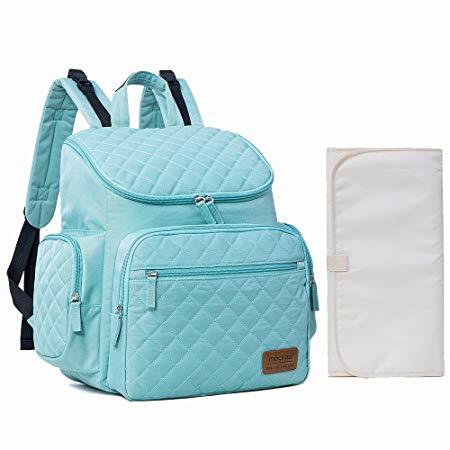 Diaper Bag Nappy Bags for Baby Care Multi-Function Mommy Bag Waterproof Travel Backpack Large Capacity Stylish and Durable Perfect for Travel Work or Outing PYETA (Lake blue)