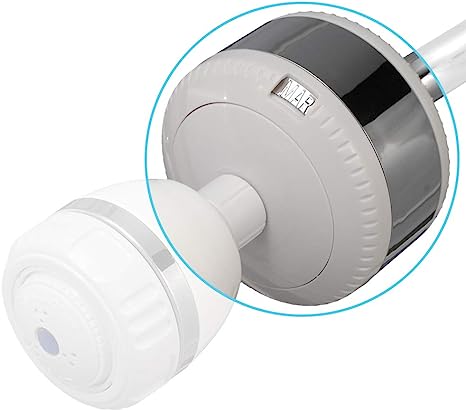 Sprite Industries SL2-WHCT Slim-Line 2 Universal Shower Filter, White with Chrome Trim