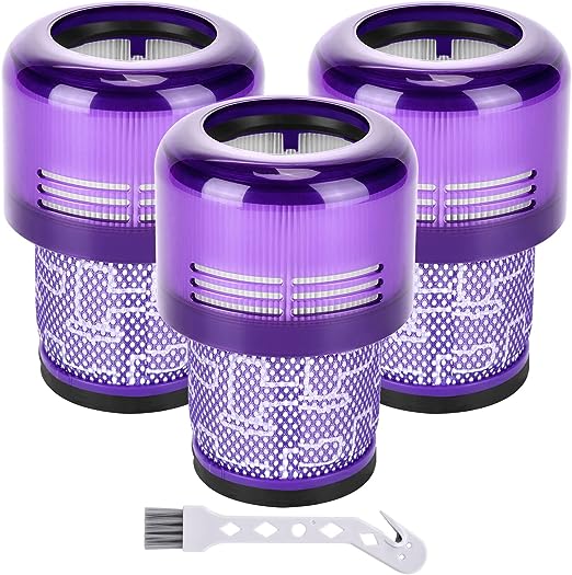 Filter Replacement for Dyson V11 Torque Drive V11 Animal V15 Detect Cordless Vacuum Cleaner, Compare to Part 970013-02 (3 Pack)