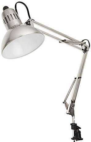 Lite Source LS-105PS Desk Lamp with Polished Steel Metal Shades, Steel Finish