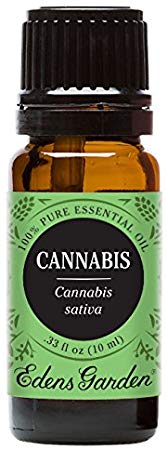 Cannabis 100% Pure Therapeutic Grade Essential Oil by Edens Garden - 10 ml, GC/MS tested