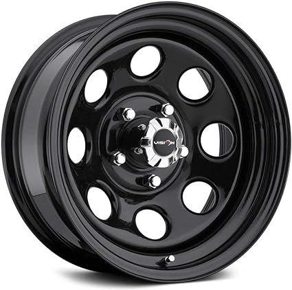 Vision 85 Soft 8 Black Wheel with Painted Finish (15x7"/5x114.3mm)