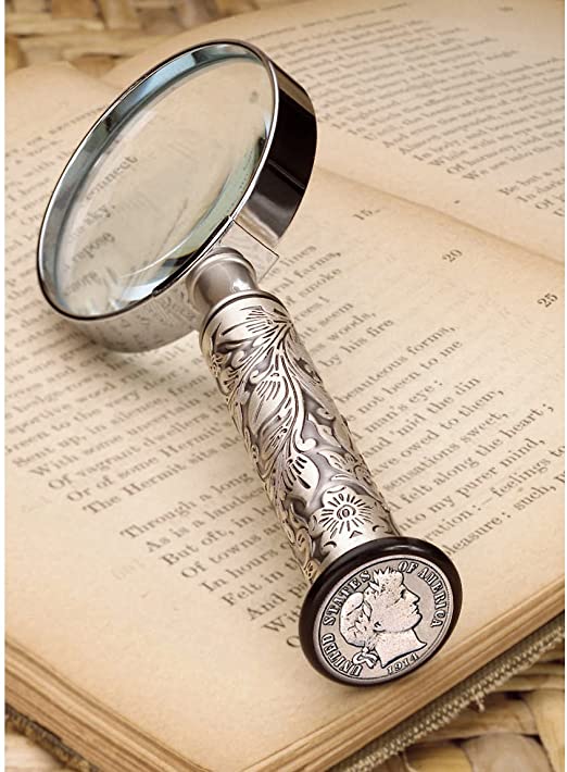 American Coin Treasures Silver Barber Dime Magnifying Glass