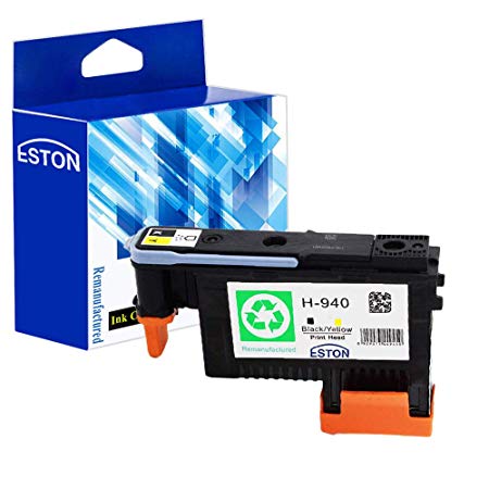 ESTON 1 Pack 940 Printhead Black/Yellow C4900A For Officejet Pro 8000 8500 8500 A printers